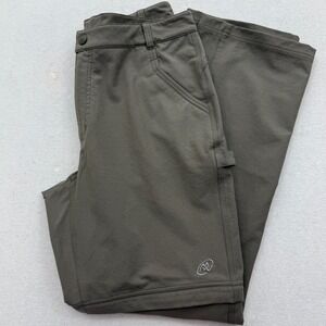 Cloudveil Convertible Hiking Pants Mens 34 Olive Drab Zip Off Cargo Utility